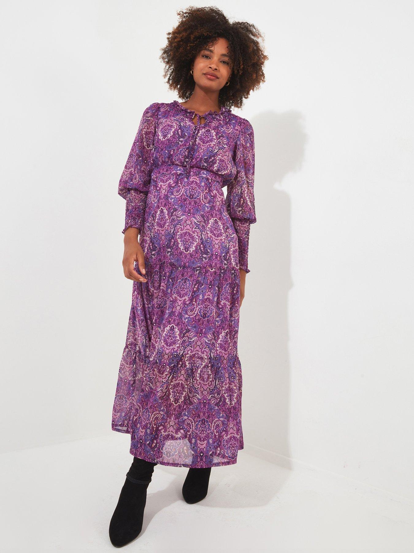 Joe Browns Iris Boho Dress Purple very