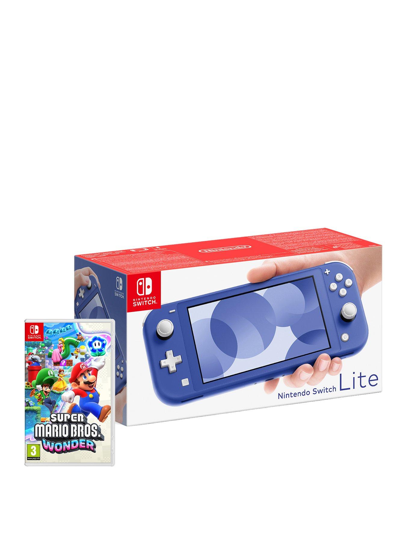 Nintendo Switch Lite Yellow Console with Mario Wonder