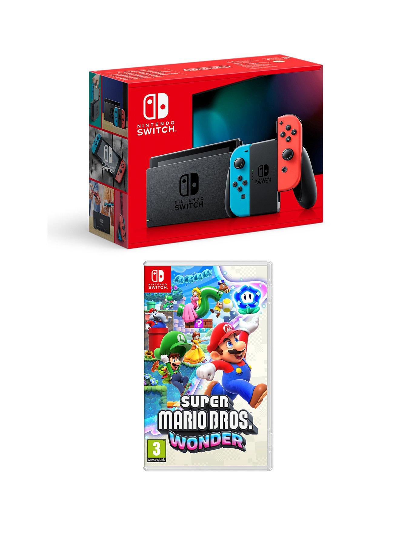 Nintendo switch on sale neon mario