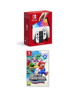 Nintendo Switch Oled White Console  Super Mario Bros. Wonder