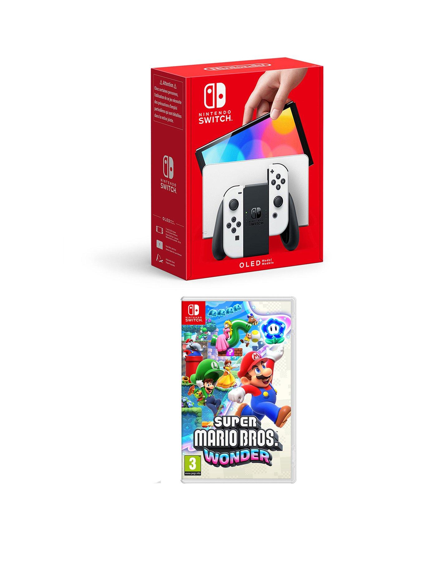 Nintendo Switch OLED White Console  &  Super Mario Bros. Wonder