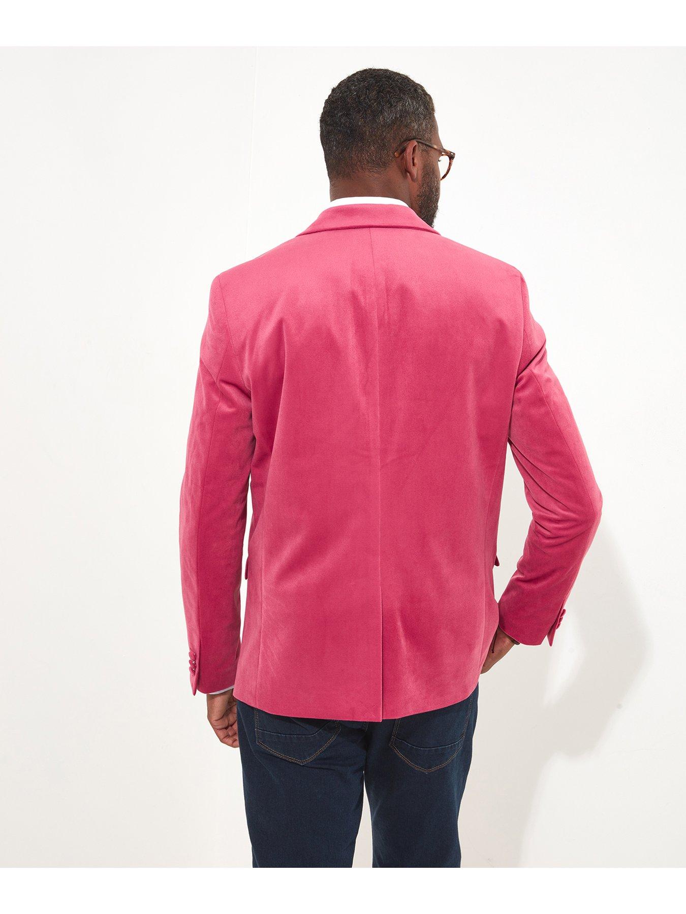 Mens pink store blazer uk