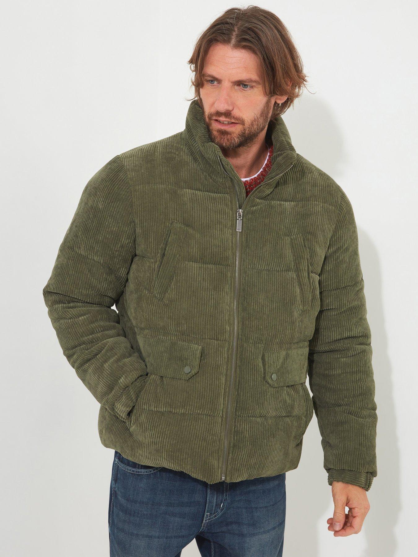 Joe Browns Ready For The Chill Cord Padded Coat - Dark Green 