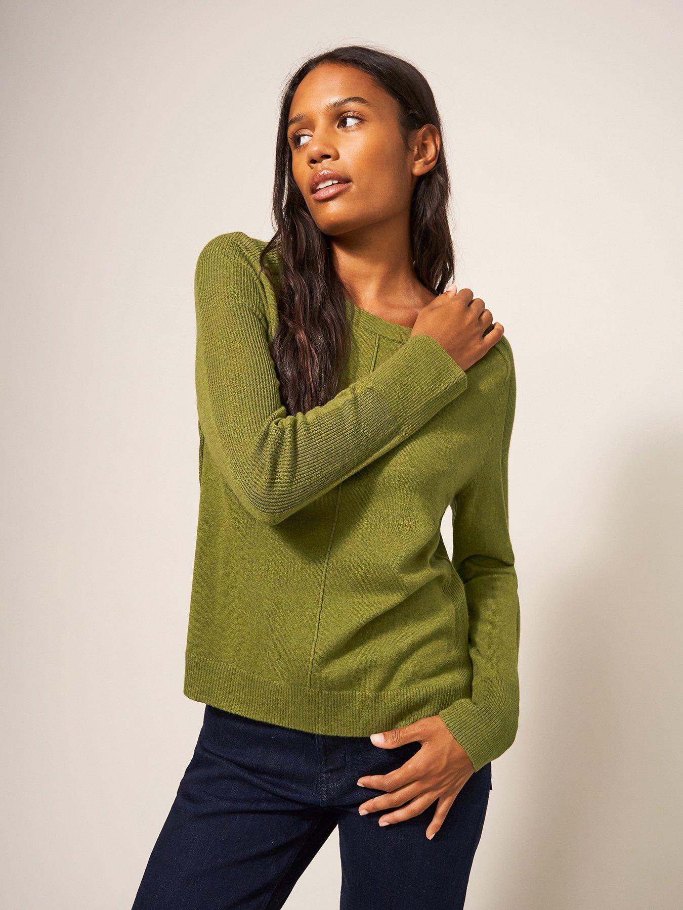 White stuff green clearance jumper