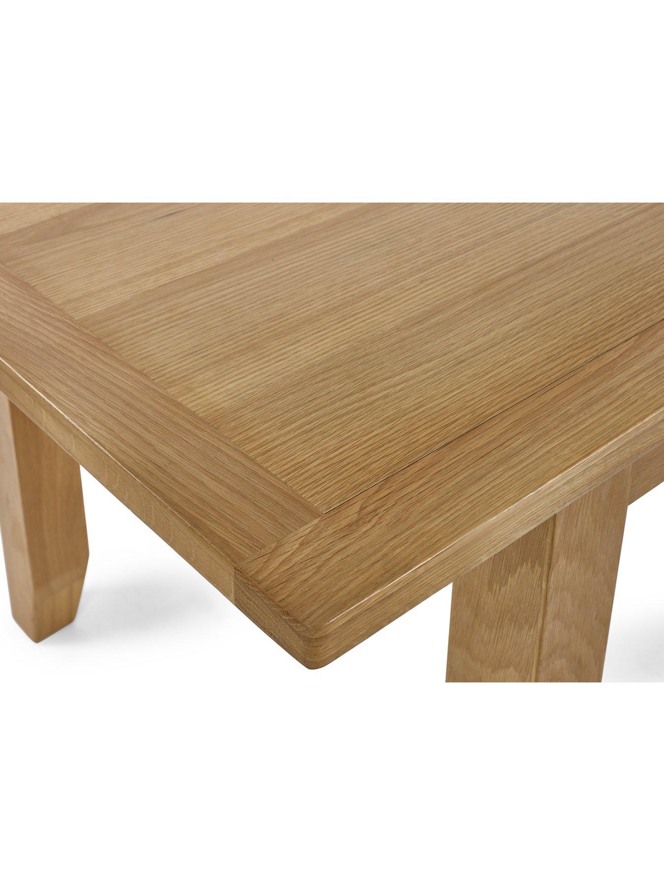 Image 4 of 6 of Julian Bowen Mallory Solid Oak/Oak Veneers&nbsp;180 cm Extending Dining Table - FSC&reg; Certified