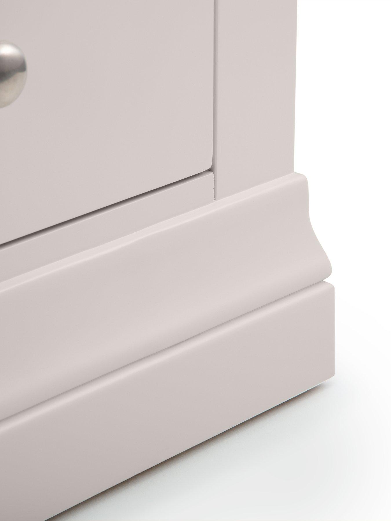 Image 4 of 6 of Julian Bowen Clermont 3+2 Drawer Chest Light Grey
