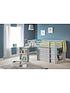  image of julian-bowen-roxy-sleepstation-with-desk-drawers-and-shelvesnbsp-nbspgrey