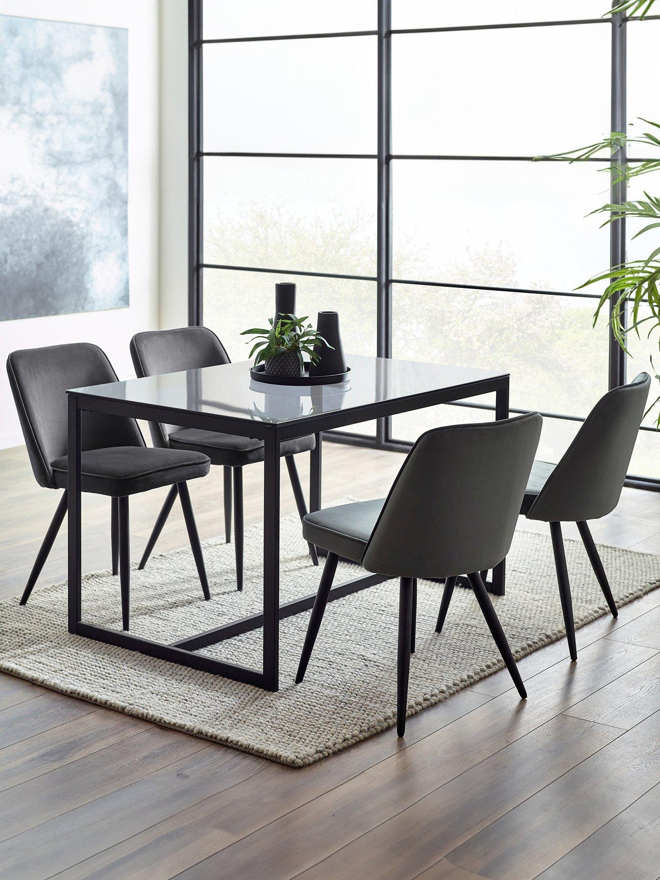 Product photograph of Julian Bowen Chicago Dining Table from very.co.uk