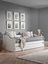  image of julian-bowen-elba-daybed-frame-with-guest-bed--nbspwhite