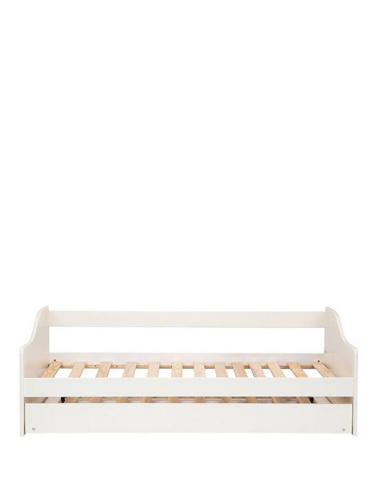 stillFront image of julian-bowen-elba-daybed-frame-with-guest-bed--nbspwhite