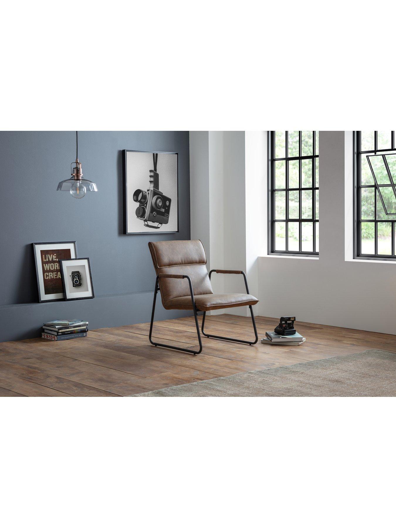 Product photograph of Julian Bowen Gramercy Chair from very.co.uk