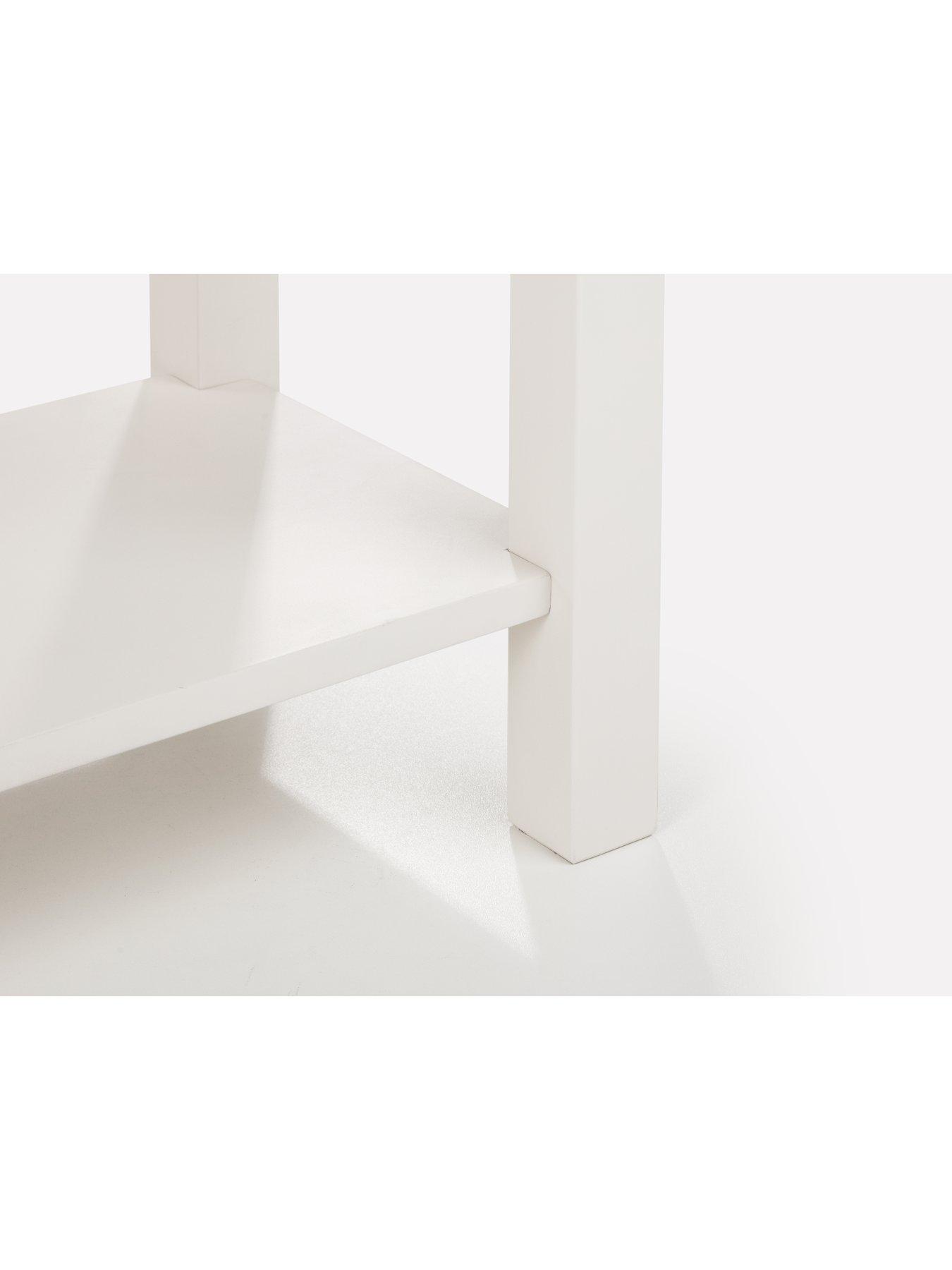 Image 4 of 4 of Julian Bowen Coxmoor Solid Oak Console Table - Oak/Ivory