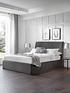  image of julian-bowen-sanderson-king-diamond-quilted-ottoman-bed