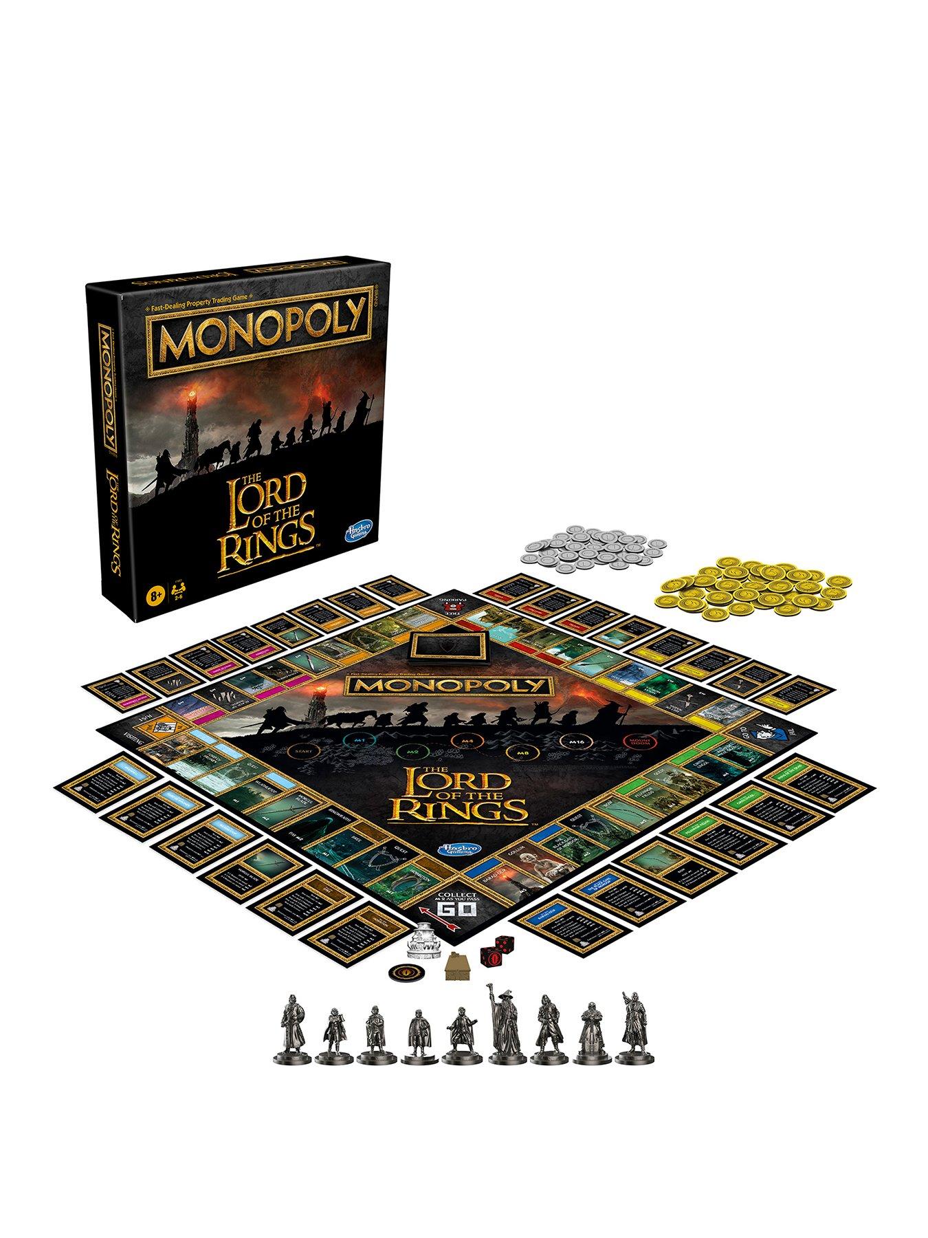  Hasbro Gaming Monopoly: The Lord of The Rings Edition Board  Game Inspired by The Movie Trilogy, Play as a Member of The Fellowship, for  Kids Ages 8 and Up ( Exclusive) 