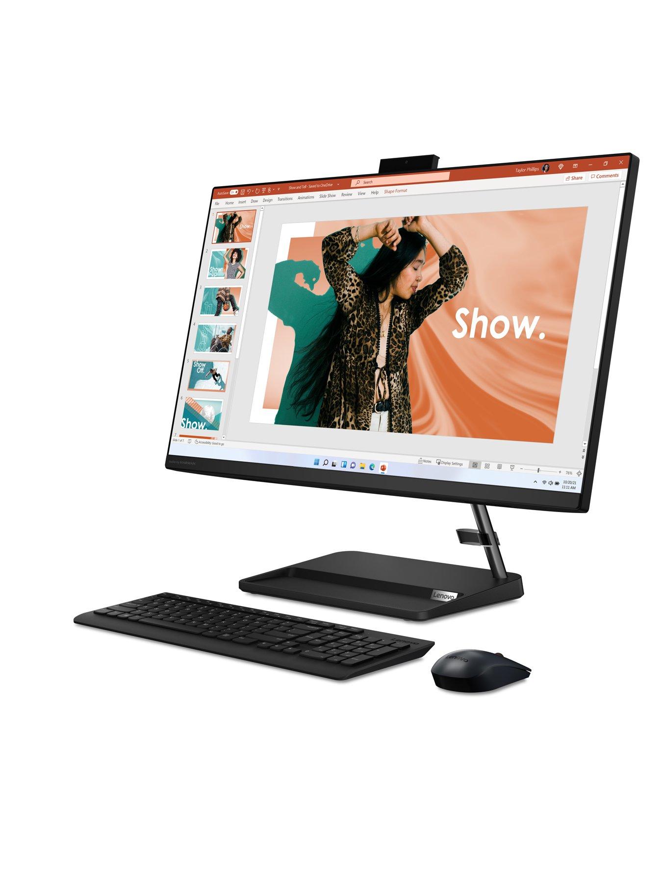 Lenovo IdeaCentre AiO 3 All-in-One Desktop PC - 27in FHD, Intel Core i5,  16GB RAM, 1TB SSD | Very.co.uk