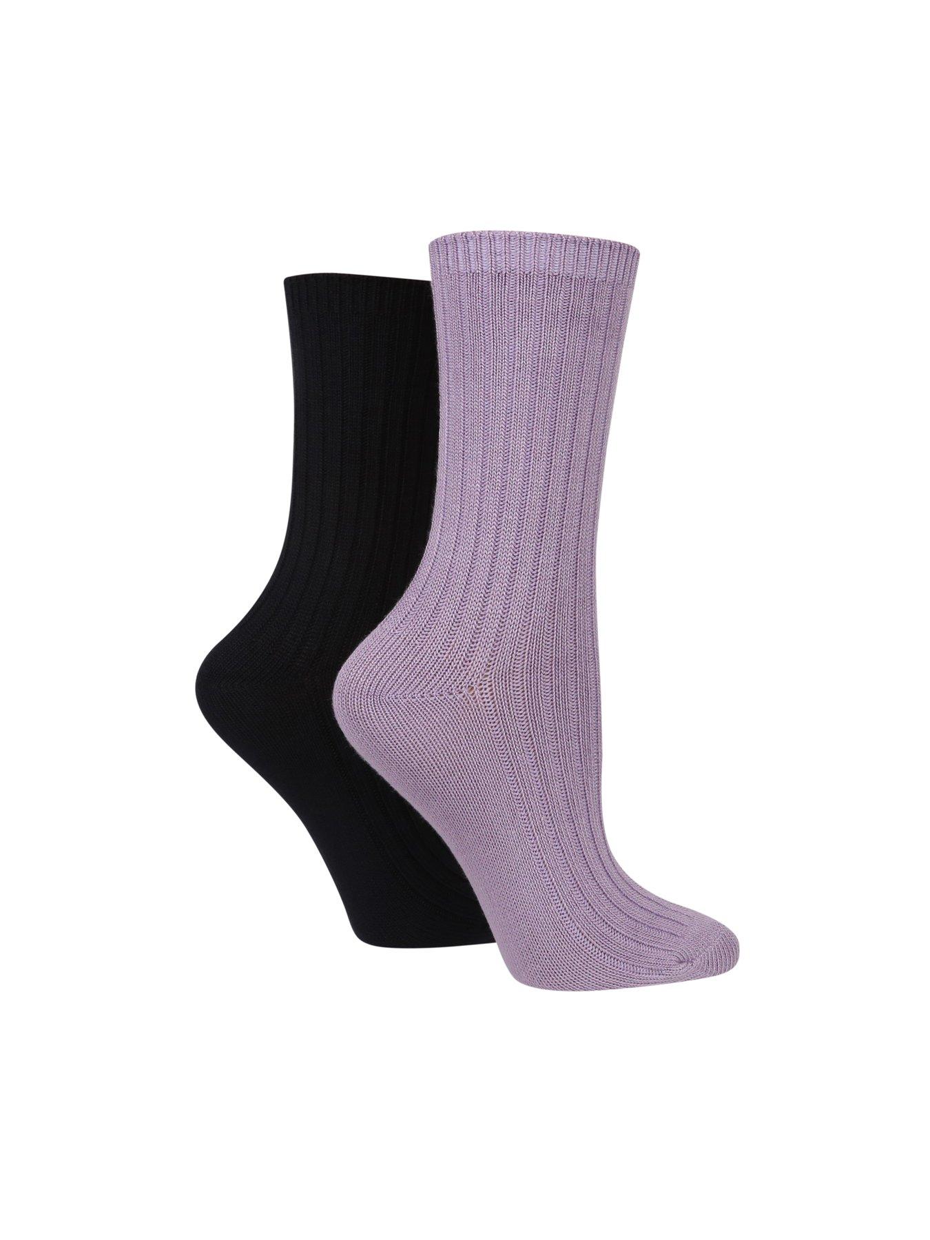 undefined 2pp Ribbed Bamboo Leisure Sock - Multi