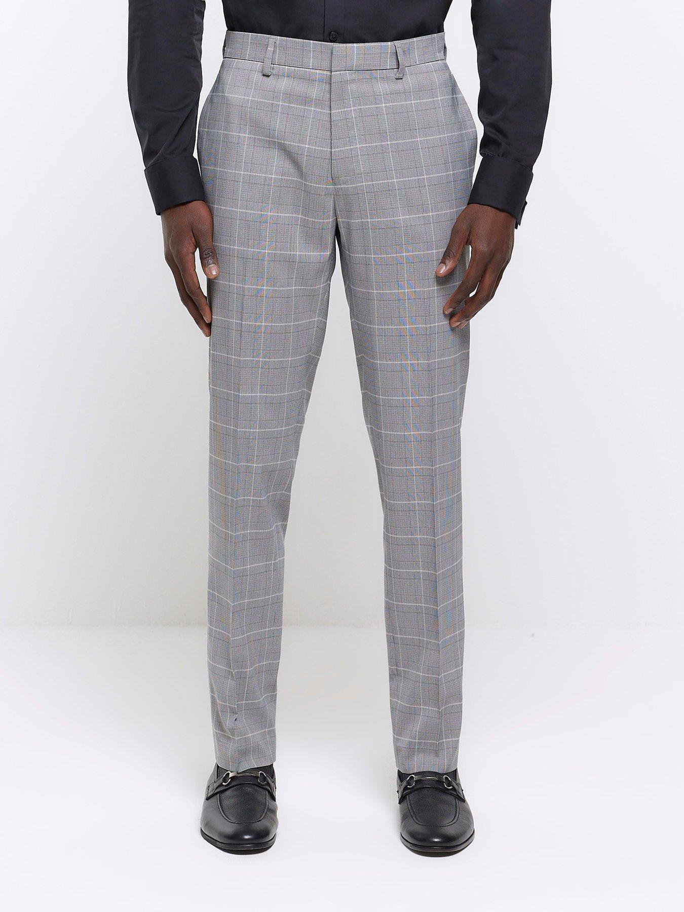 River Island Mono Check Trouser | very.co.uk