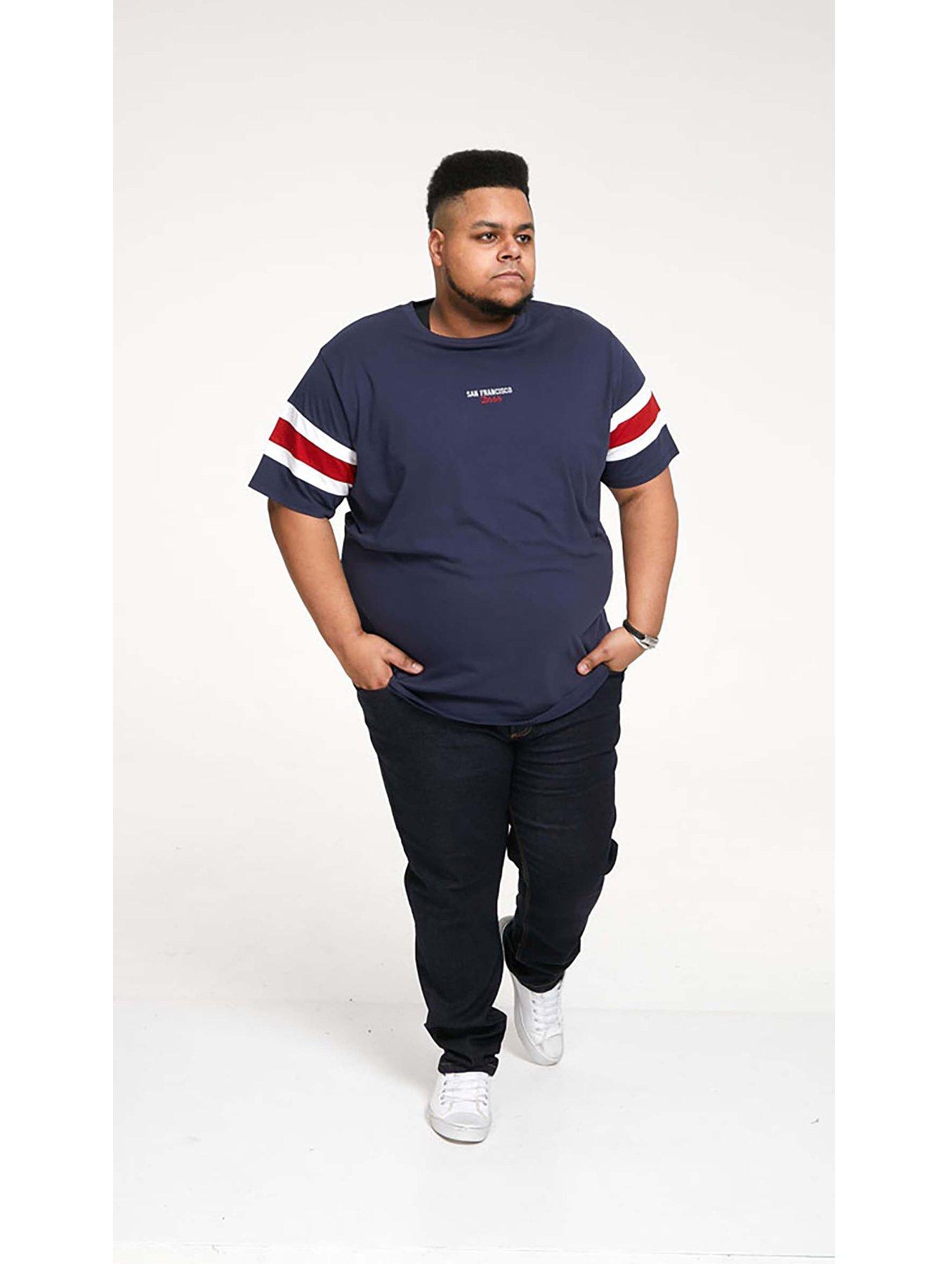 Image 3 of 5 of D555 San Francisco Chest Embroidery T-Shirt - Navy