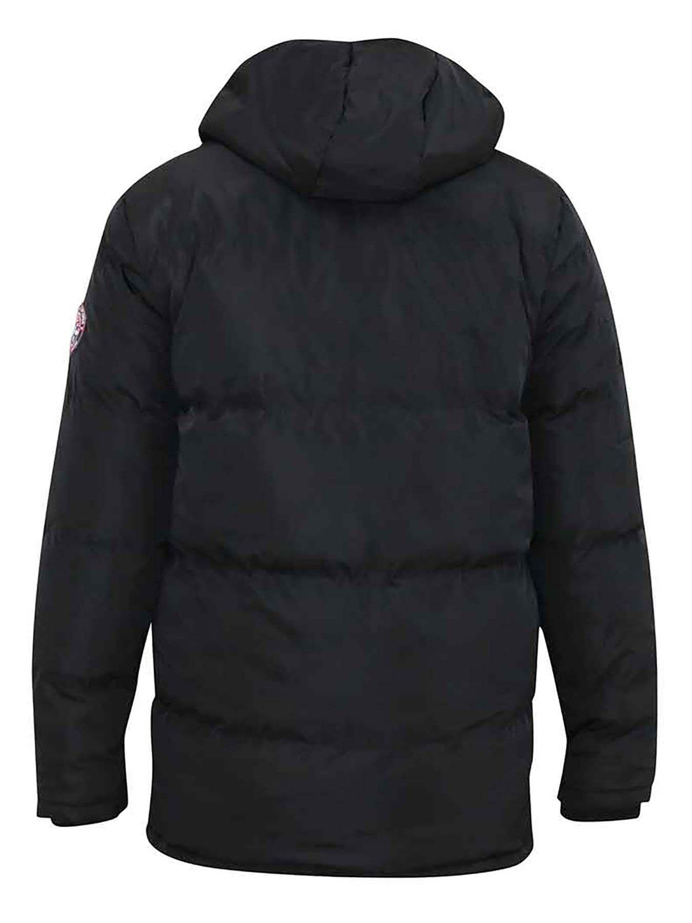 Image 2 of 5 of D555 Quilted Zip Hood Parka - Black
