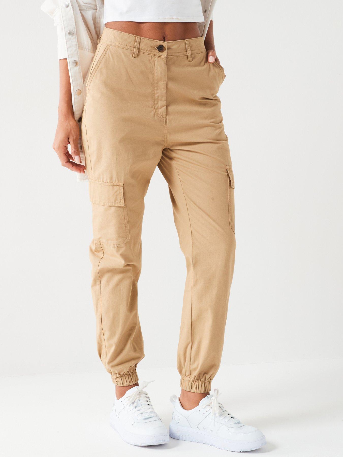 Everyday Cotton Cargo Jogger Beige