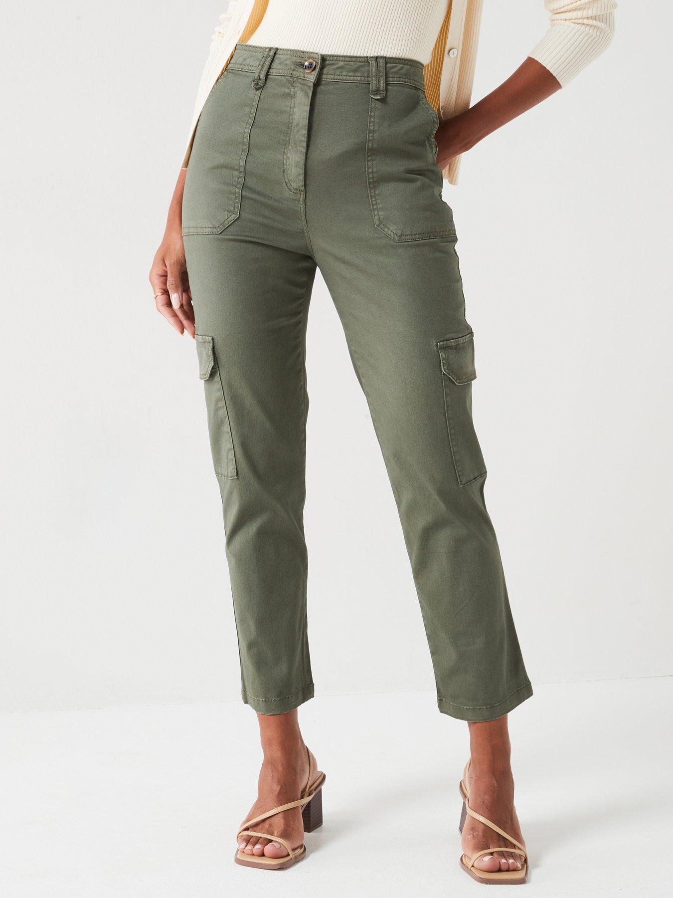 undefined Straight Leg Cargo Trouser - Khaki