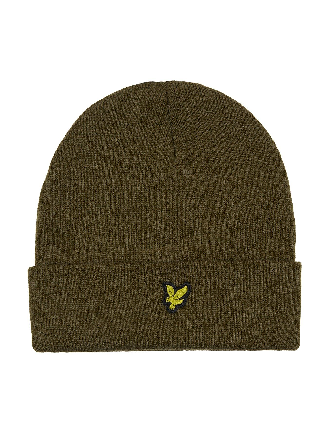 lyle-scott-boys-lyle-eagle-beanie-dark-olive