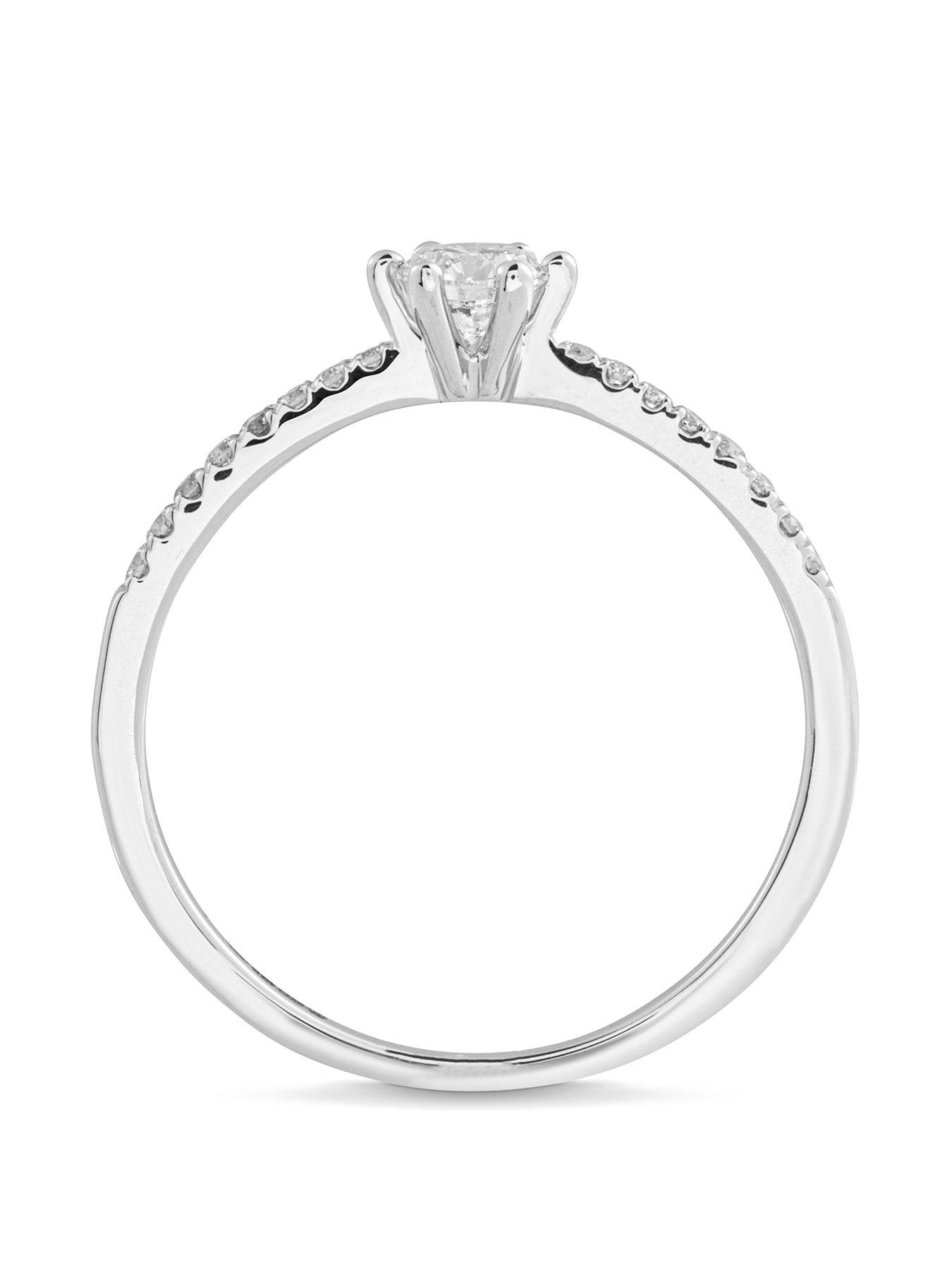 Image 2 of 5 of Love DIAMOND Rhea 9ct White Gold Lab Grown 0.33ct G VS Diamond Ring