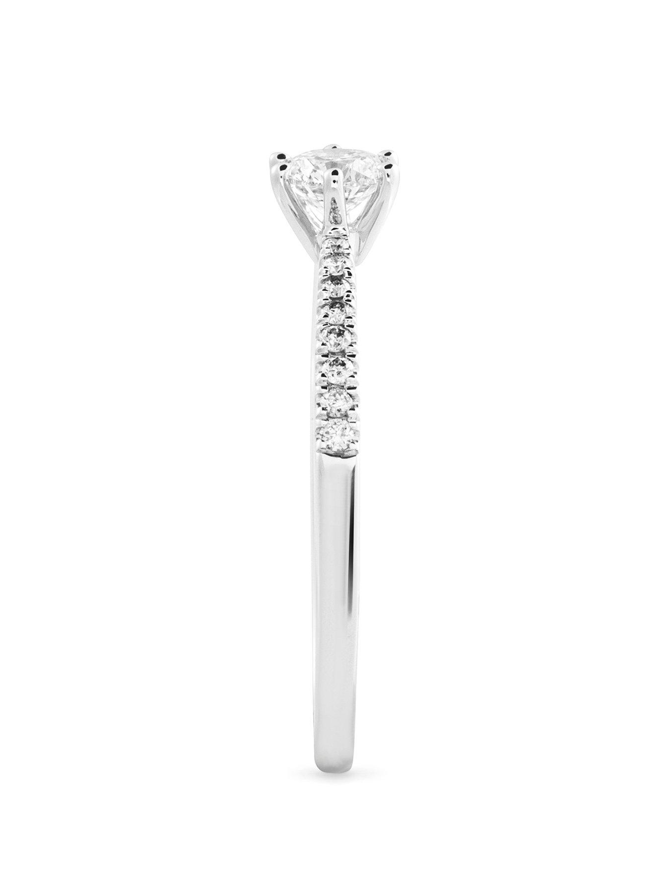 Image 3 of 5 of Love DIAMOND Rhea 9ct White Gold Lab Grown 0.33ct G VS Diamond Ring