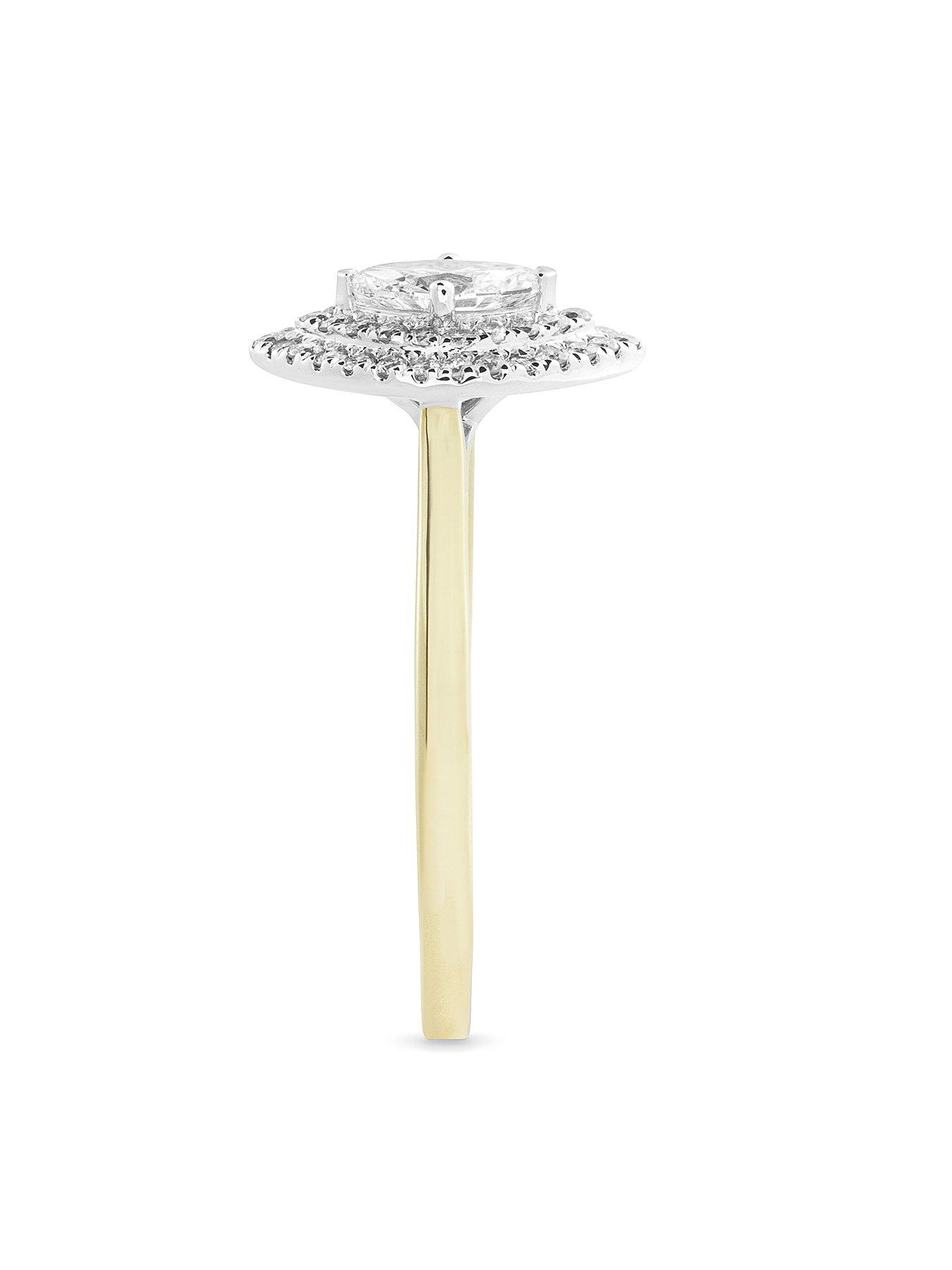 Image 3 of 5 of Love DIAMOND Cece 9ct Gold Lab Grown Marquise 0.55ct Diamond Ring