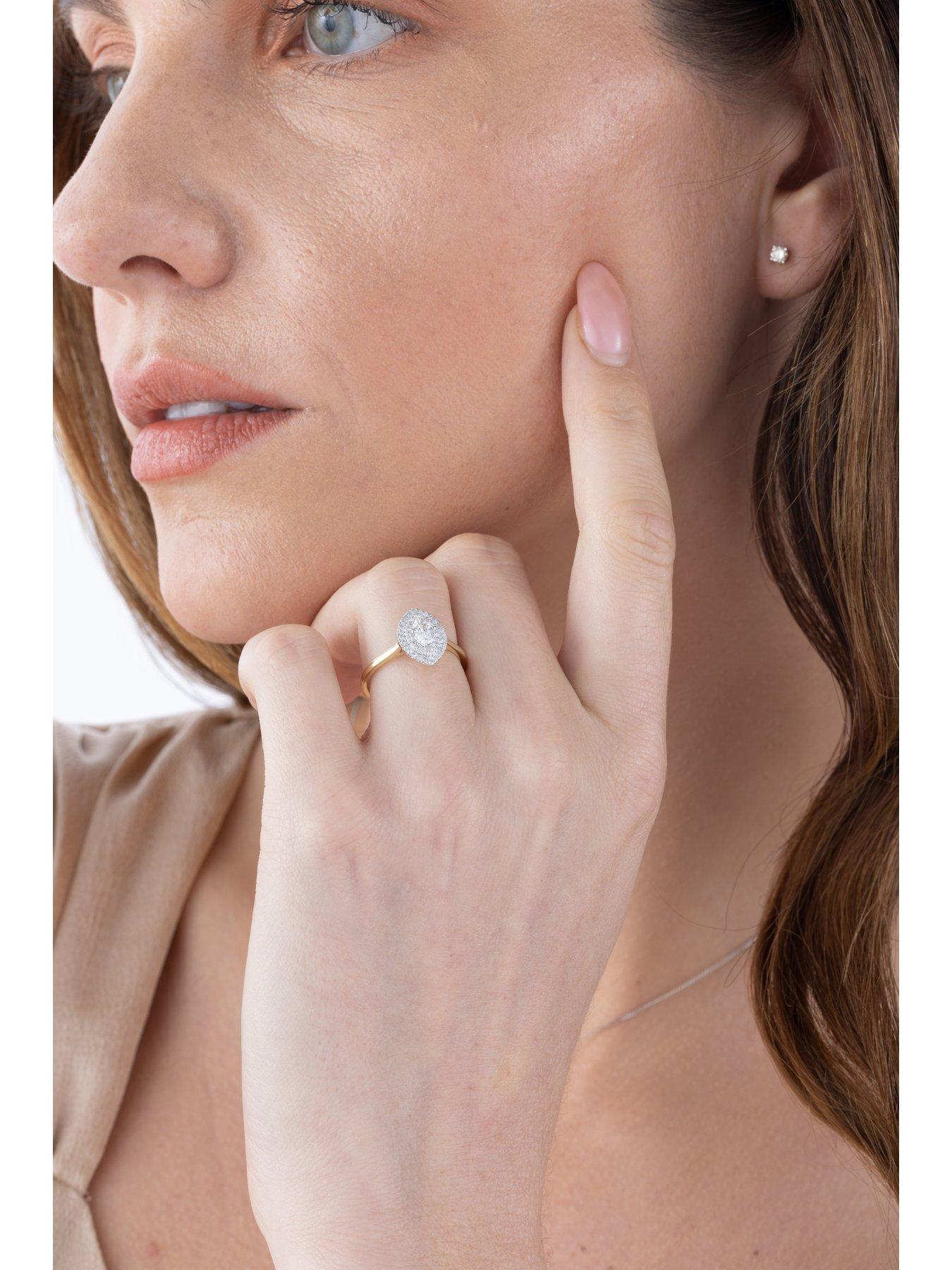 Image 5 of 5 of Love DIAMOND Cece 9ct Gold Lab Grown Marquise 0.55ct Diamond Ring