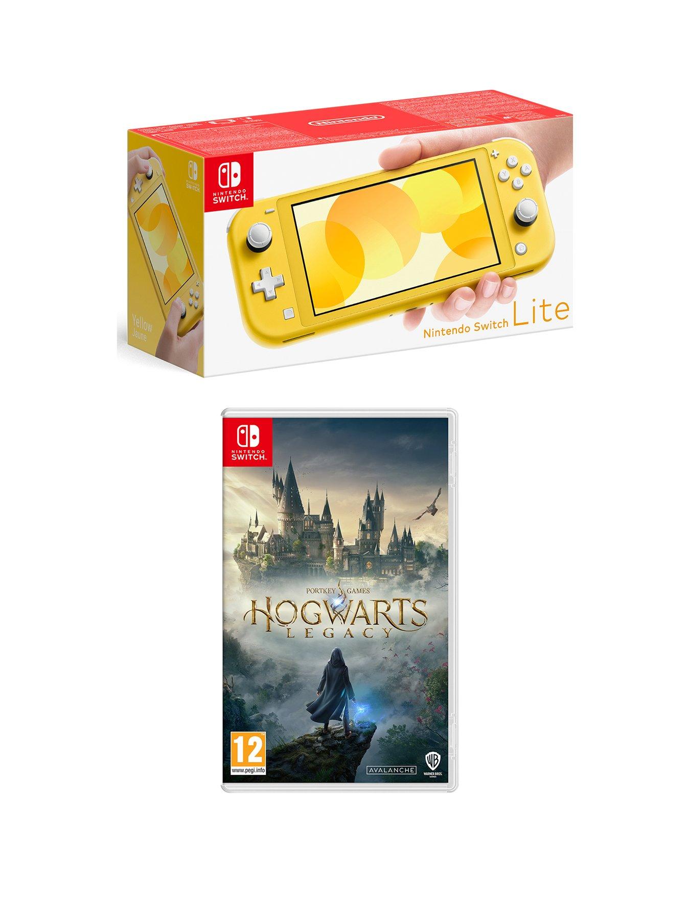 Nintendo Switch Lite Yellow Console With  Hogwarts Legacy