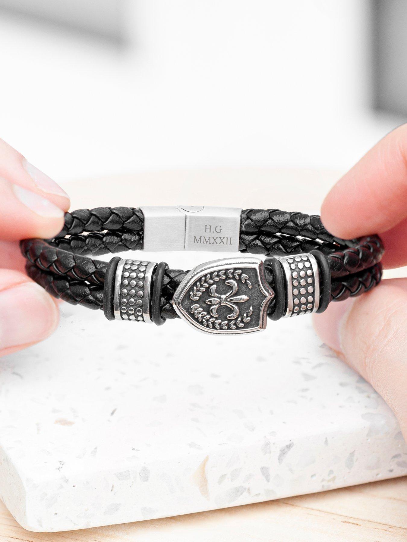 Warrior hot sale bracelet leather