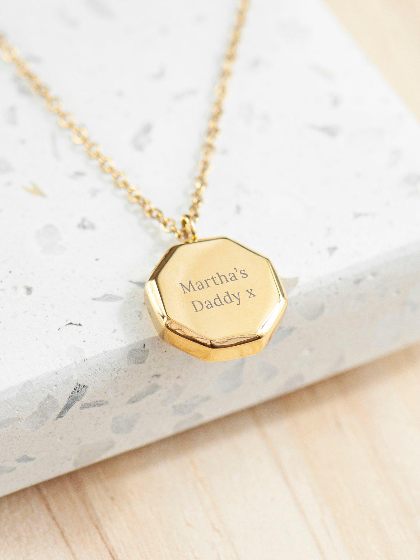 Personalised infinity necklace on sale uk