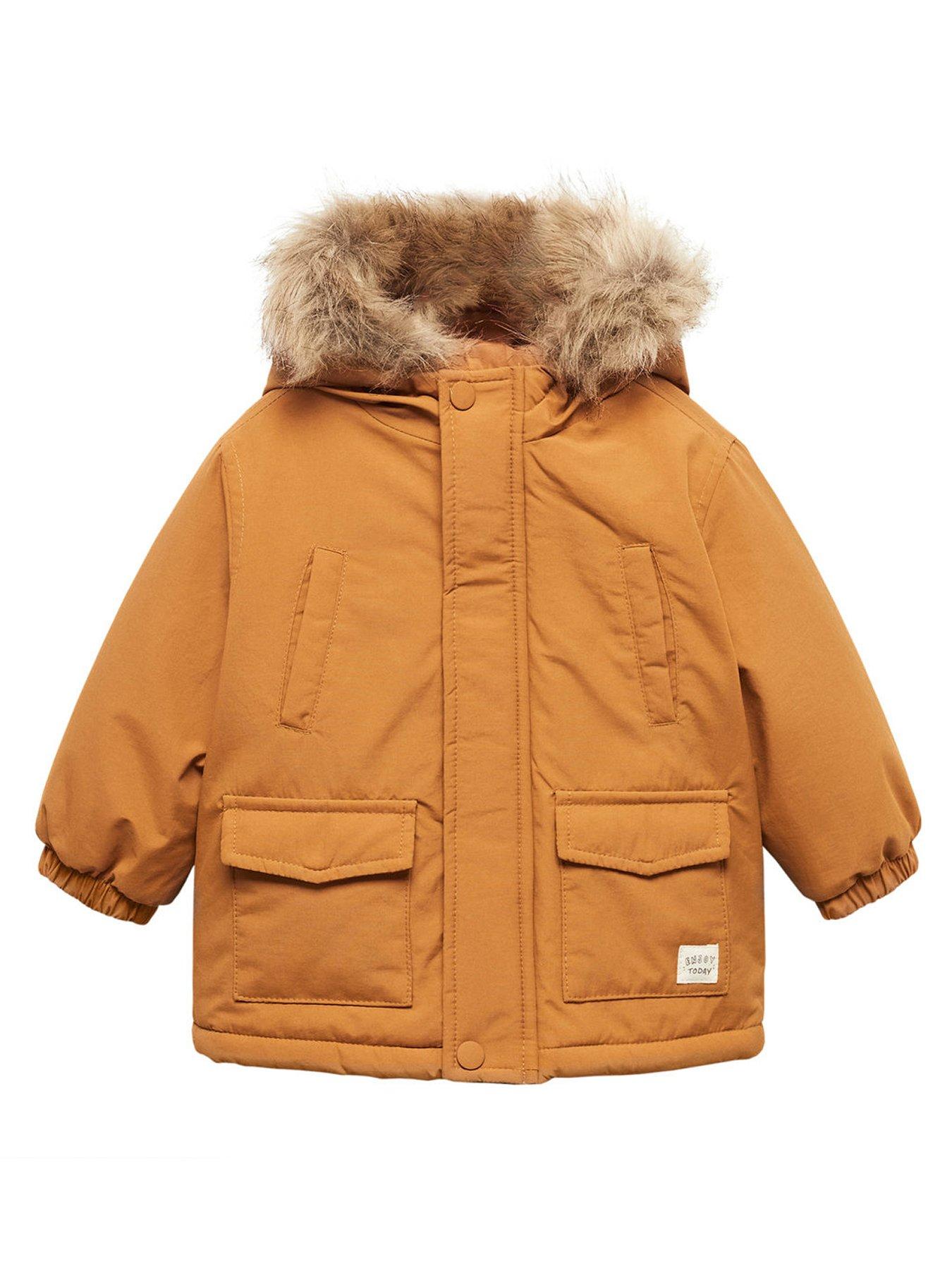 Boys yellow cheap parka coat