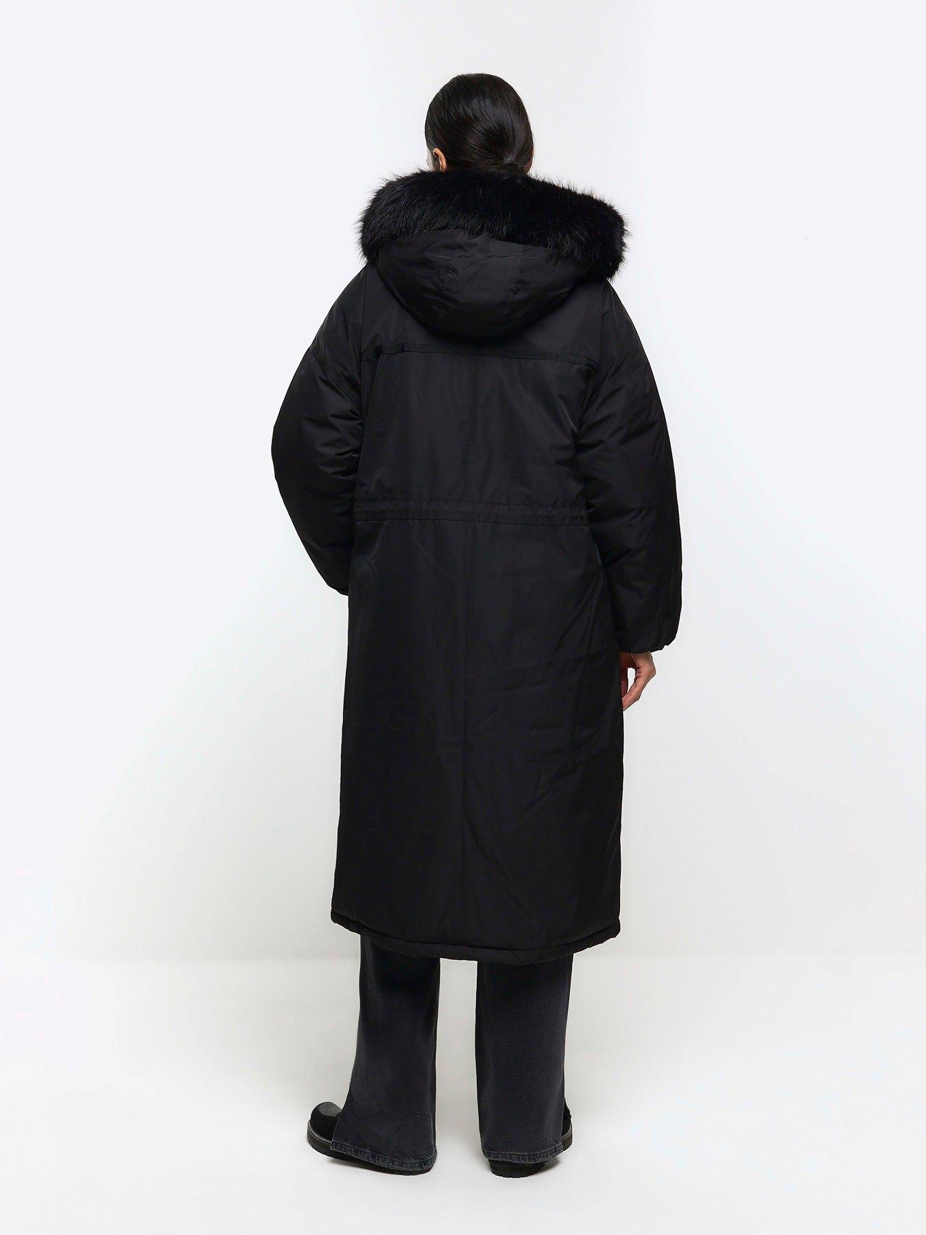 River island hot sale fur parka