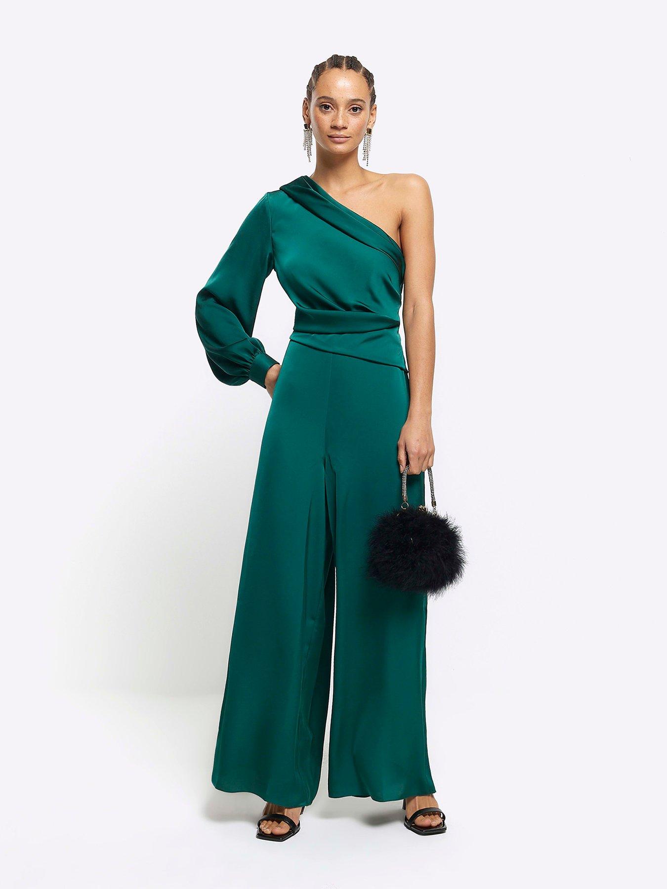 Dark green store jumpsuit uk