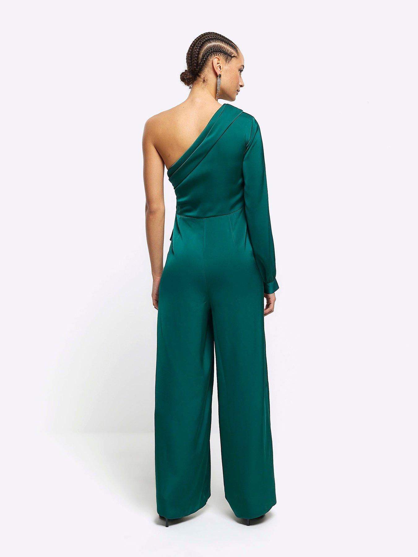 Single shoulder jumpsuit deals