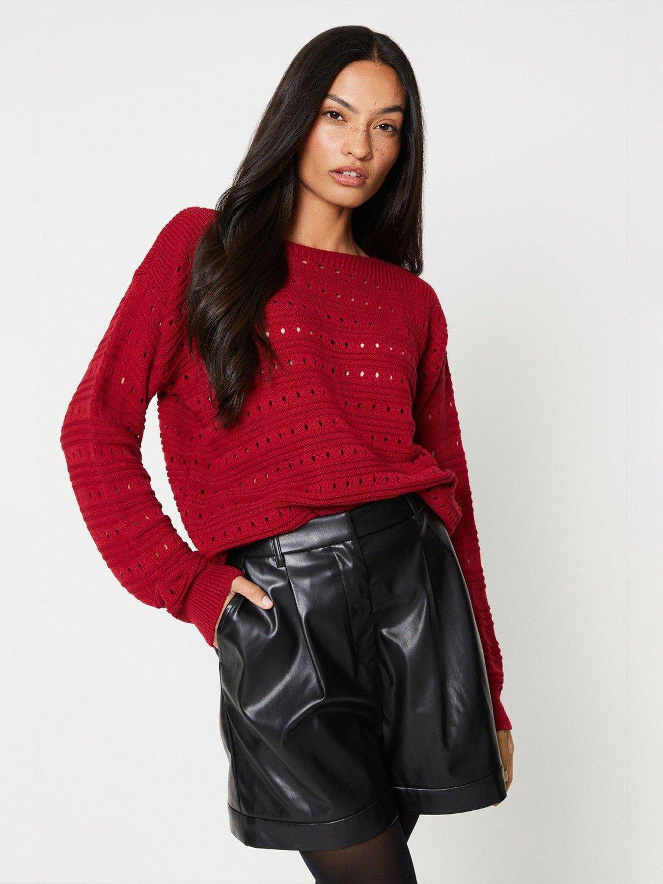 Dorothy Perkins Faux Leather High Waist Shorts Very