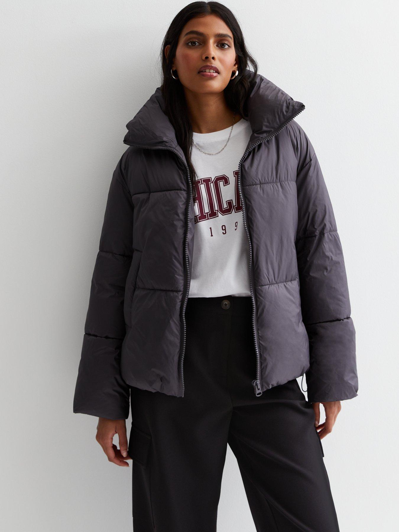 New look fitted on sale padded parka jacket