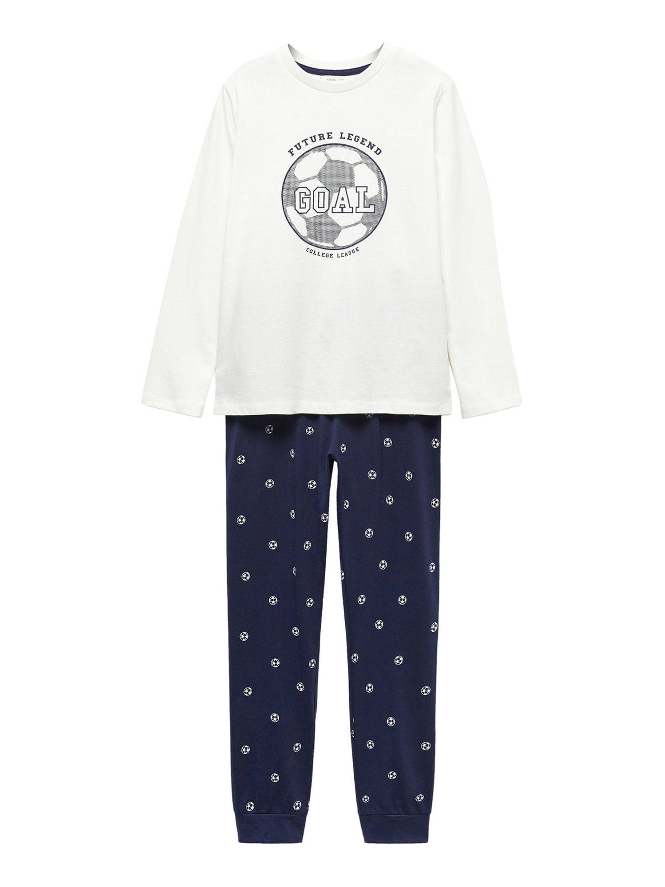 Boys Football Pyjamas Navy