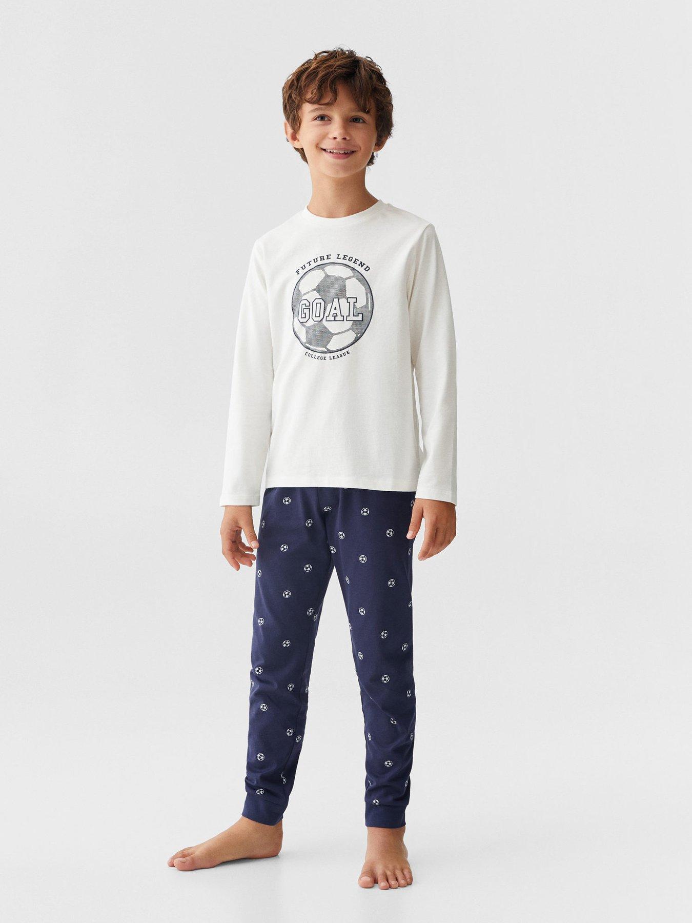 Boys football pajamas sales