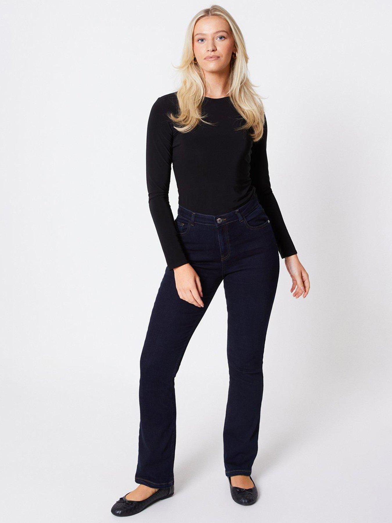 Dorothy Perkins Comfort Stretch Bootcut Jeans - Blue