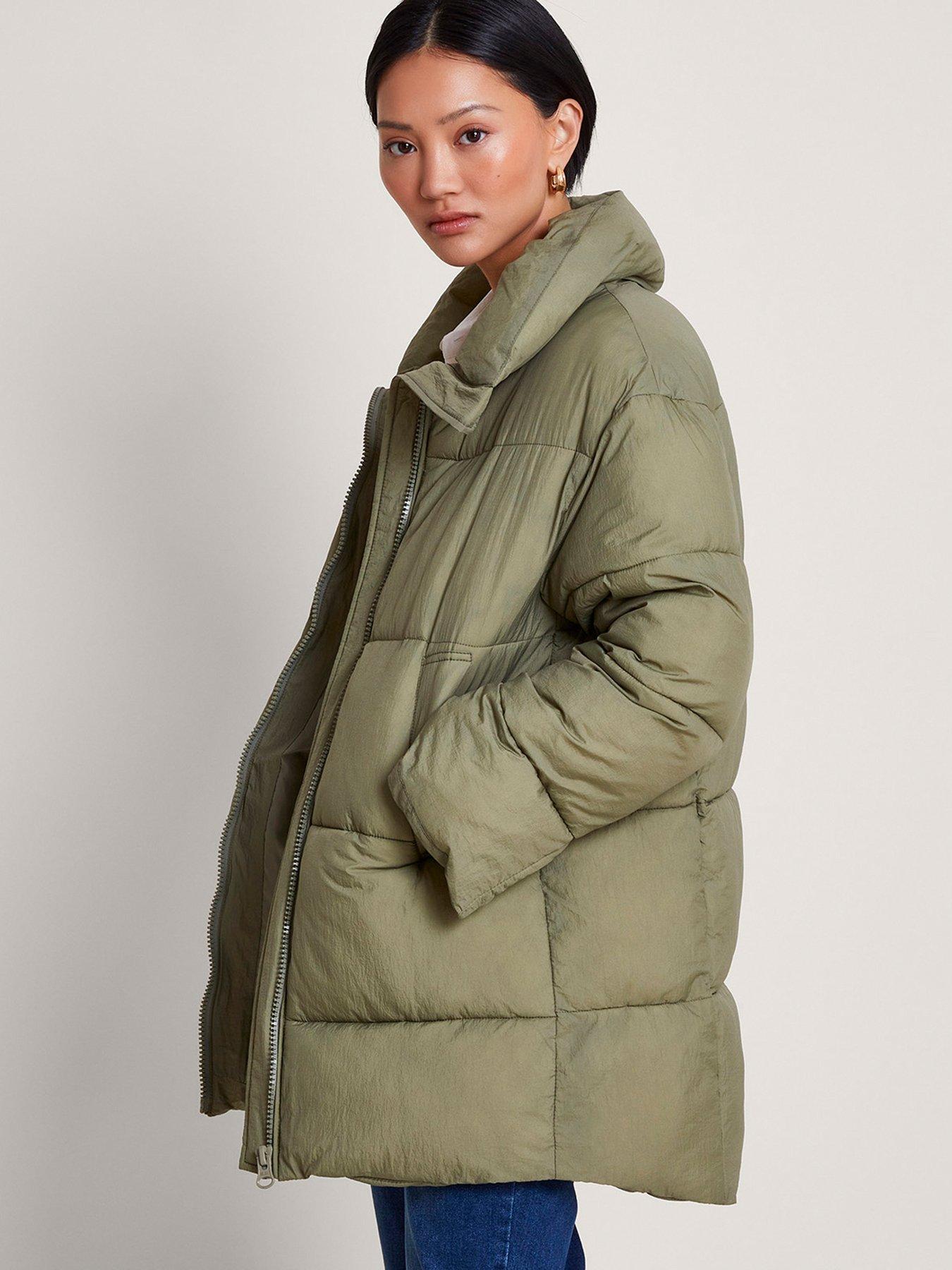 Monsoon Emmy Padded Coat Sage Green Very