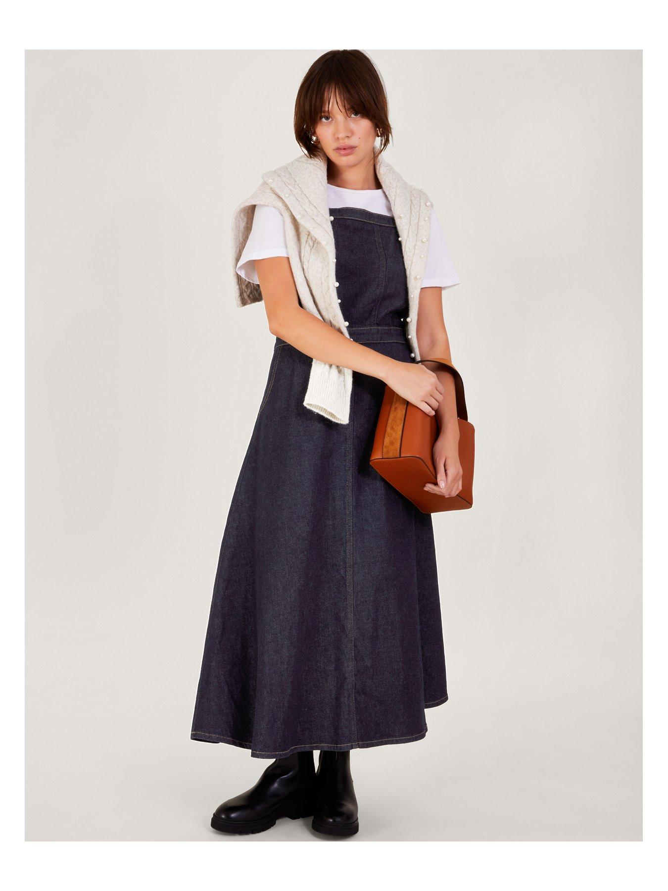 Simply be cheap denim pinafore