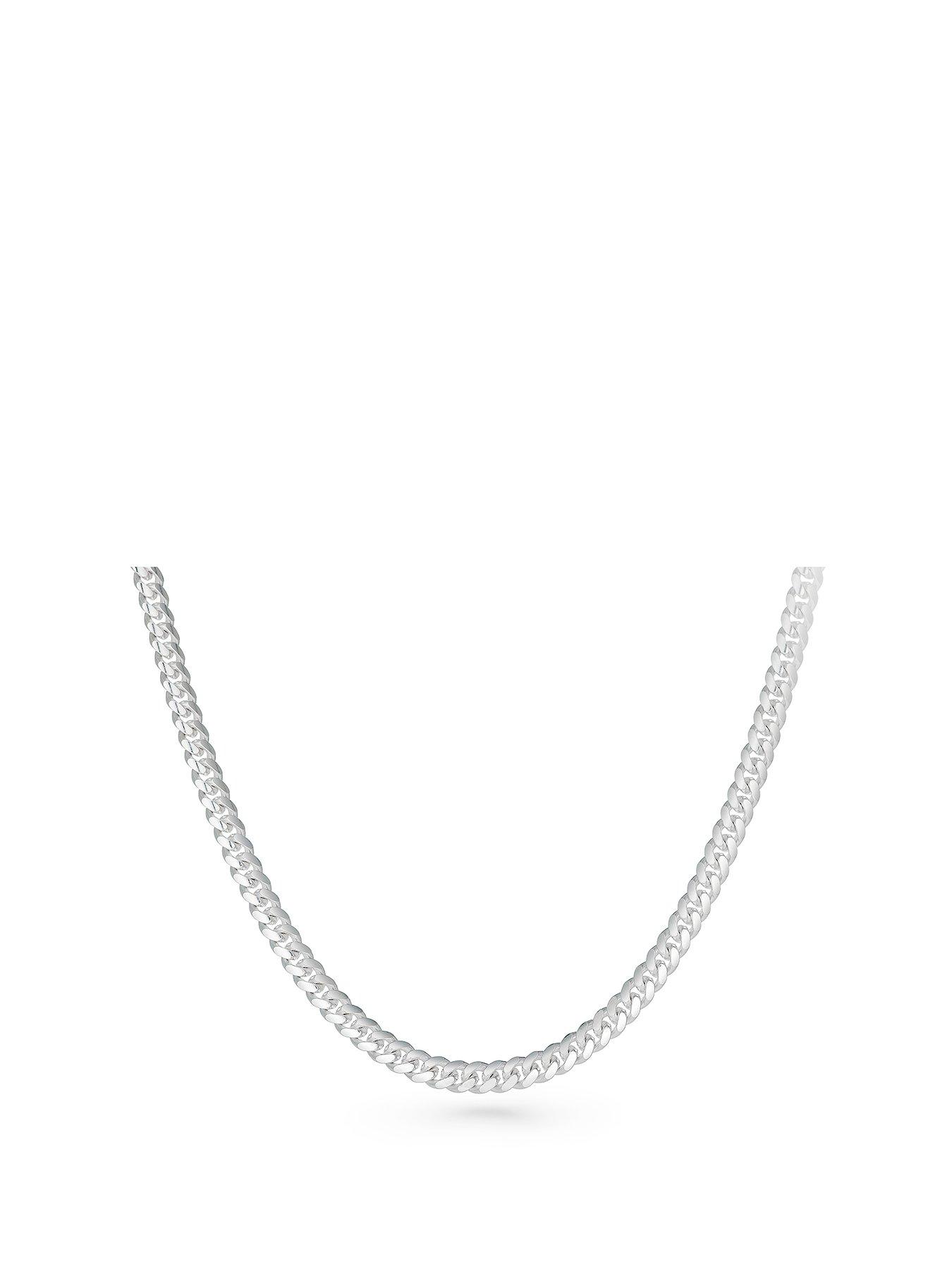 Beaverbrooks mens clearance silver chains