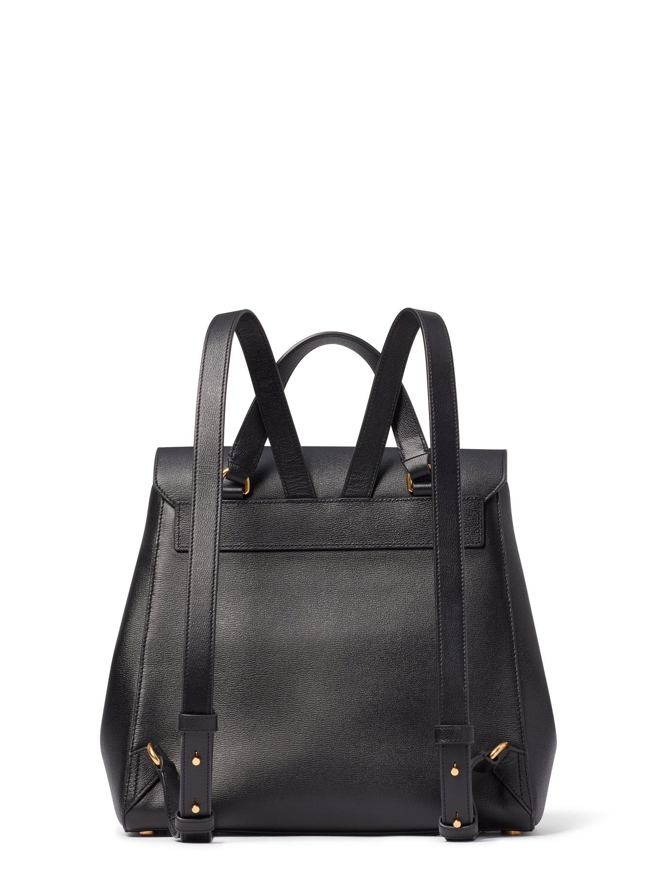 Kate Spade New York Katy Textured Leather Medium Flap Backpack | Very.co.uk