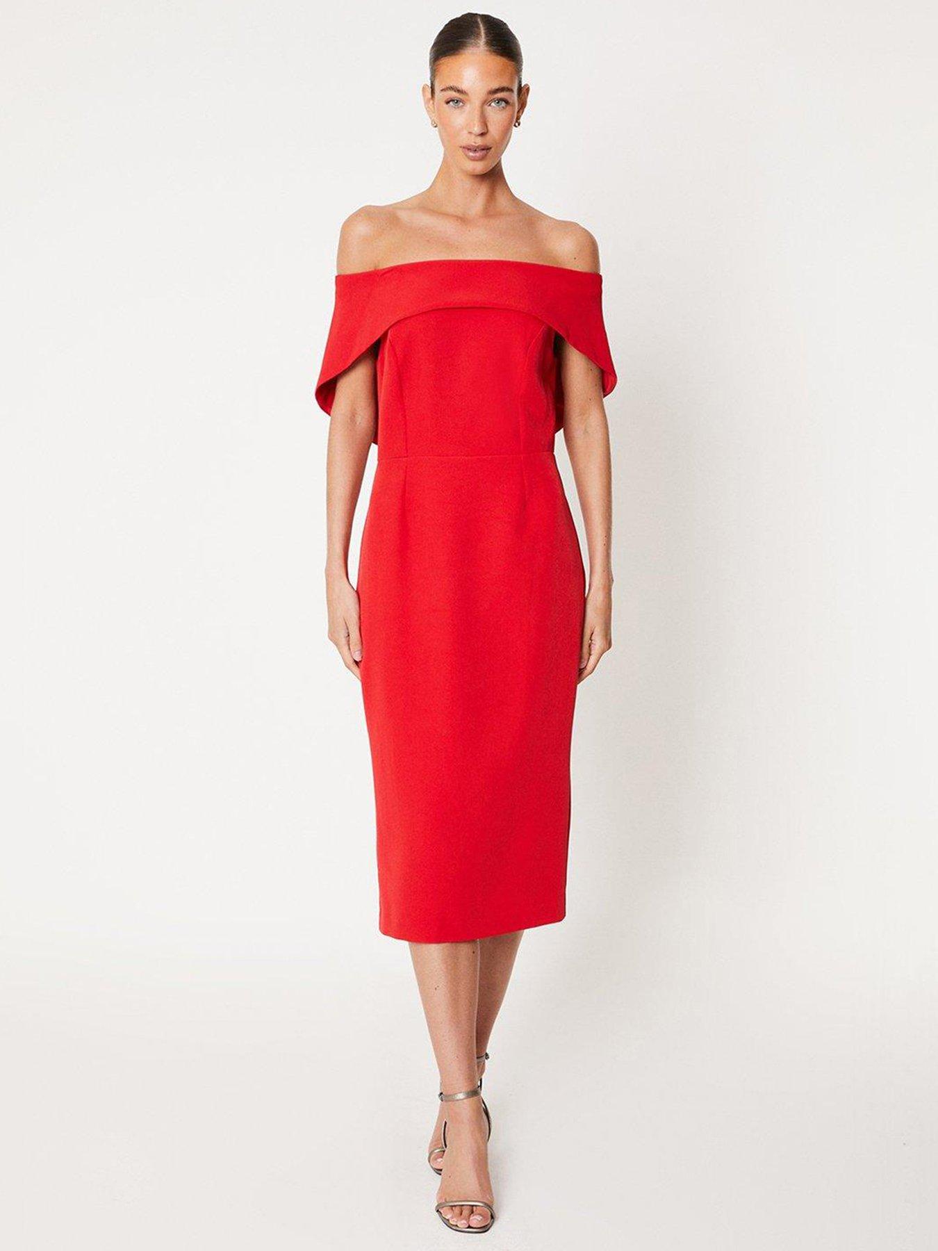 Coast red best sale bardot dress