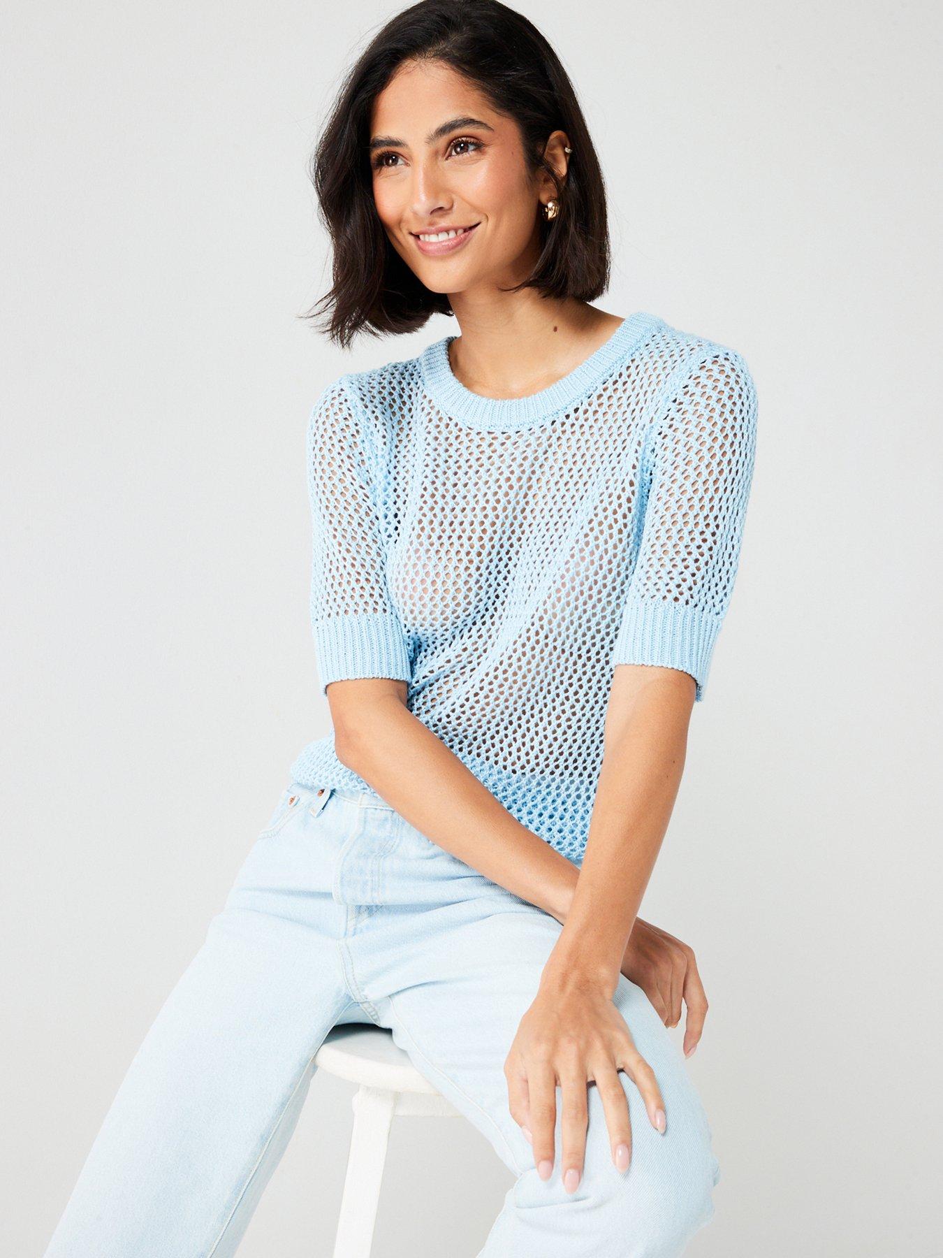 Pale blue jumpers clearance uk