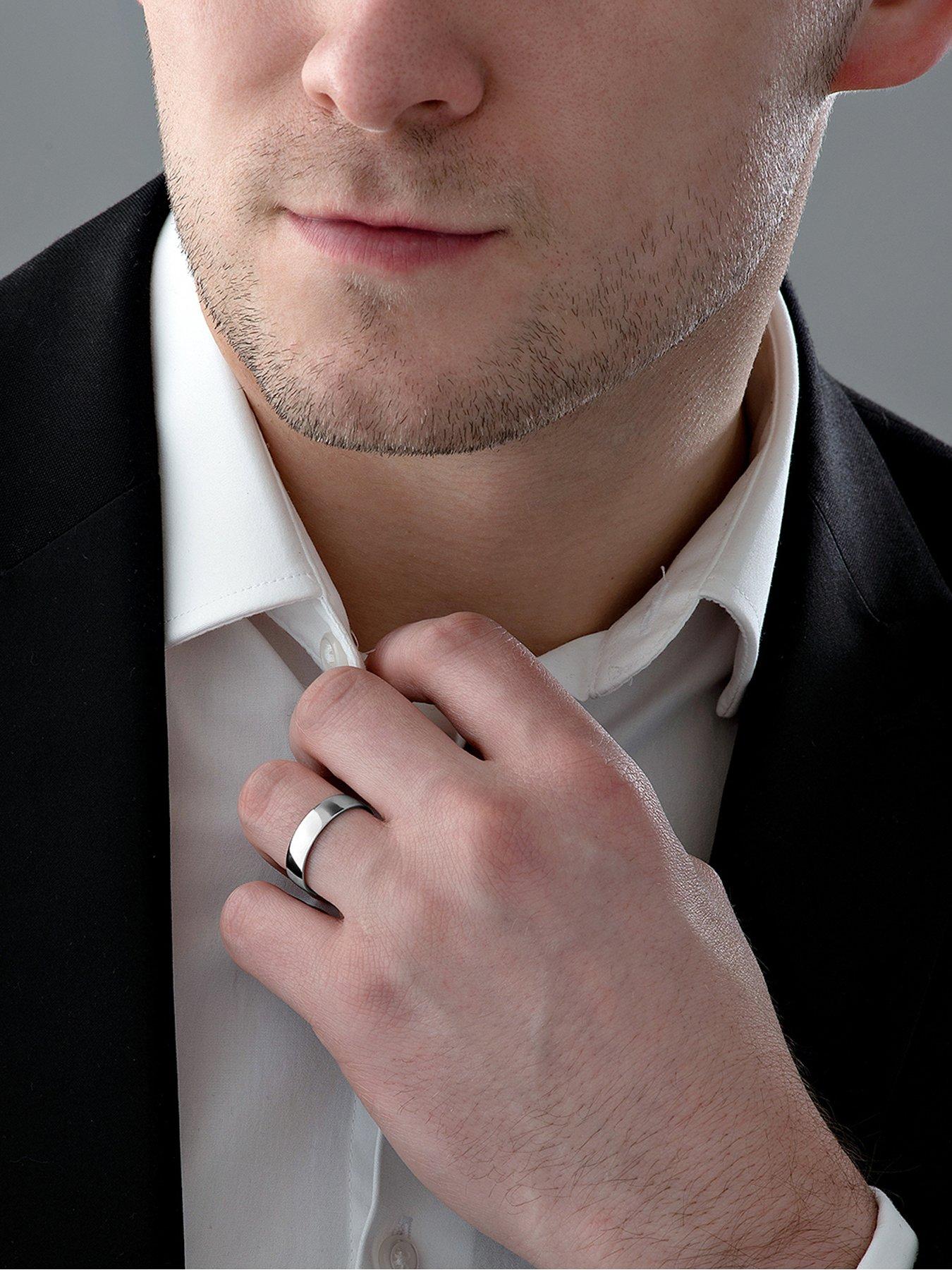 Beaverbrooks Platinum Men's Wedding Ring Very.co.uk
