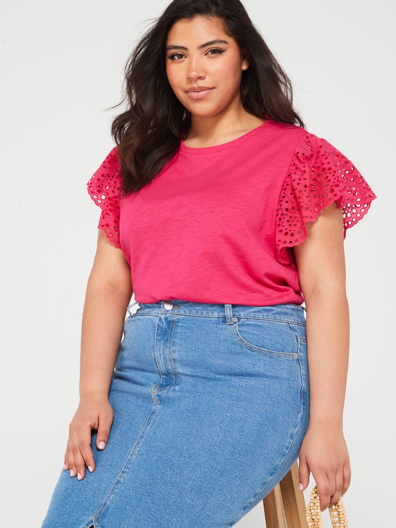 longline pink t shirt